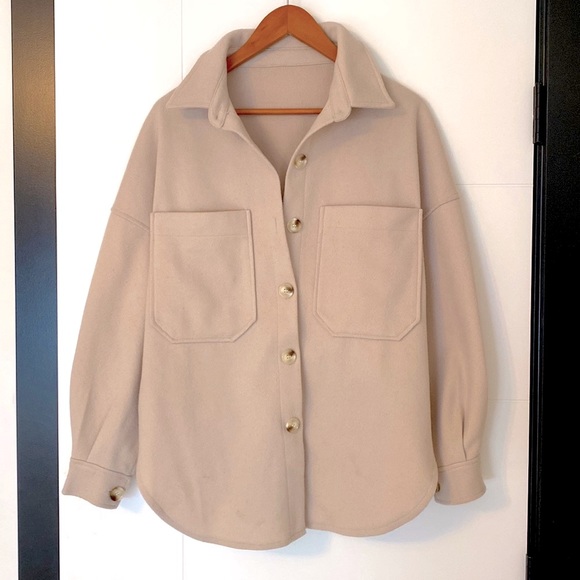 Drop Shoulder Pocketed Jacket - US S - Picture 4 of 6